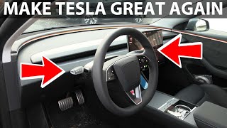 Tesla Model 3 Performance Highland aftermarket stalks [upl. by Anaz]