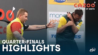 INCREDIBLE AVERAGES  QuarterFinal Highlights  2022 Cazoo World Cup of Darts [upl. by Ahsenak309]