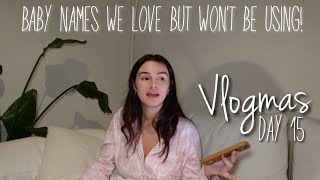 Midwife checkup amp baby names we LOVE but won’t use Vlogmas day 15 [upl. by Kraska708]