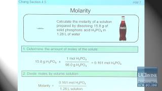 Preparation for General Chemistry 1P Lecture 16 Aqueous Solutions [upl. by Dwaine]