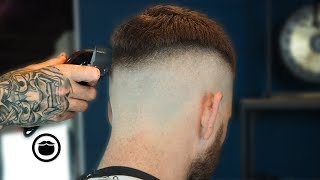 Textured French Crop Skin Fade Tutorial by Jake the Barber  Beardbrand Studio [upl. by Feodore]