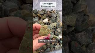 Let’s Talk about the Geology of Ocean Jasper  crystals geologyrocks science [upl. by Lletniuq]