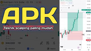 TEKNIK SCALPING PALING MUDAH  APK  TraderFX [upl. by Ittocs]