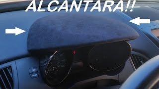 Genesis Coupe Alcantara Interior Trim Install Gauge Bezel Wrap [upl. by Fi]