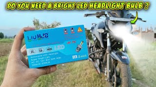 HJG M3 LED Headlight Bulb for All Motorcycles  Dual Colour LED Headlight [upl. by Aikit]