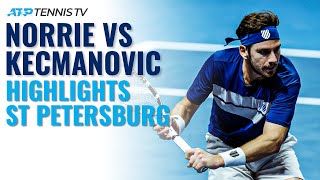 Cameron Norrie vs Miomir Kecmanovic  St Petersburg 2020 Highlights [upl. by Lattonia]