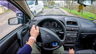 2003 Opel Astra G 16 8V 85HP 0100 POV Test Drive 1641 Joe Black [upl. by Andras234]