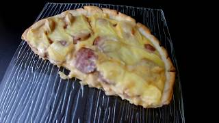 Quiche aux saucisses de Toulouse pommes de terre et reblochon [upl. by Badr]