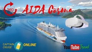 video AIDA Costa  scheeptour in 360 graden cruise vakanties Captain Cruise Travel Slide [upl. by Aneetsyrk]