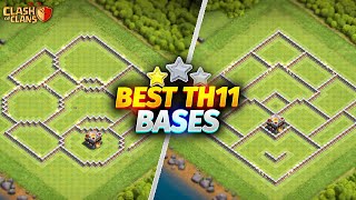 NEW TH11 Base Link  BEST Town Hall 11 TrophyWarHybridFarming Base  Clash Of Clans [upl. by Rock]