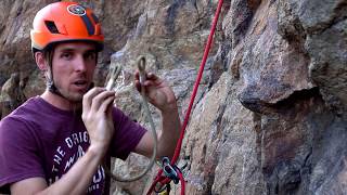 Rappelling with a Guide ATC and VT Prusik Backup [upl. by Ylek250]