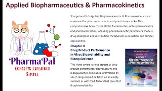 Chapter 8 Drug Product Performance In Vivo Bioavailability and Bioequivalence [upl. by Annaek]