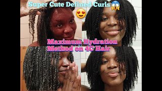 Natural Hair  Bentonite Clay Deep Conditioner 4B4C Hair [upl. by Airel]