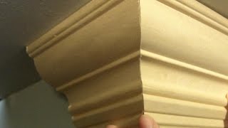 How to Cut Crown Molding Outside Corners for Beginners [upl. by Halfon]