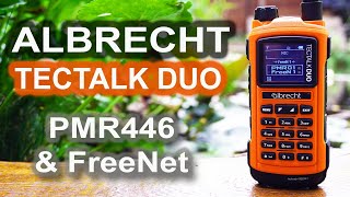 Beeindruckend Albrecht Tectalk Duo  PMR446 amp FreeNet in einem Gerät pmr446 freenet hobby top [upl. by Ydnirb359]