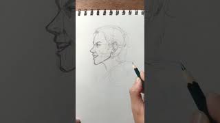 Easy drawing head anatomy art short drawing sketch [upl. by Natalee192]