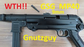 GSG MP40 9mm flying cocking handle issue amp bolt disassembly [upl. by Merissa]