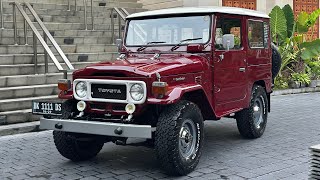 LAND CRUISER FJ40 TAHUN 1981 RED WINE FULL RESTORASI [upl. by Cybill]