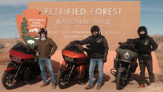 2LaneLife Takes on the Petrified National Forest  Winter Motorcycle Road Trip [upl. by Shih130]