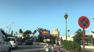 Driving Tour in Soussa from downtown to Kantaoui port [upl. by Yelra]