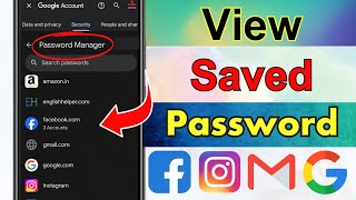 How to See Saved Password in Google Account 2 Easy Process [upl. by Akineg]