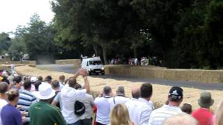 White Ford Transit runs up the hill at Goodwood [upl. by Xeno171]