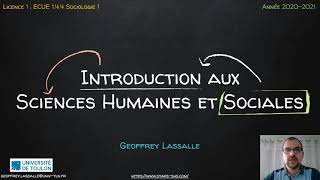 Introduction aux Sciences Humaines et Sociales [upl. by Aisela115]