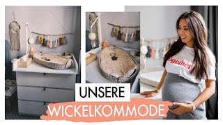 UNSERE WICKELKOMMODE amp WICKELTISCH EINRICHTEN BABY2  IKEA MALM [upl. by Atekahs298]