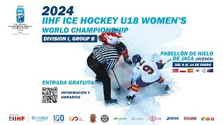 Poland  Australia  2024 IIHF Ice Hockey U18 Womens World Championship Div I Group B [upl. by Karolyn]