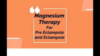 Management of Seizures during Pregnancy Eclampsia treatment Magnesium therapy Hindi [upl. by Eznyl]