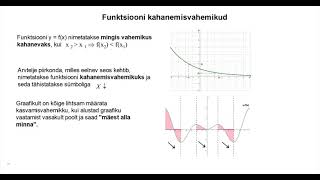 Funktsiooni kasvamis ja kahanemisvahemikud [upl. by Salb496]