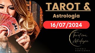 TAROT COM ASTROLOGIA DIA 160724 LUA CRESCENTE EM SAGITÁRIO HORA DE EXPANDIR [upl. by Reyaht]