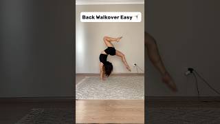 BACK WALKOVER EASY😱🤯flexibility gymnast tutorial [upl. by Ehav]