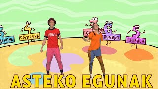 ENE KANTAK  ASTEKO EGUNAK Asteko egunak ikasi [upl. by Leugar]