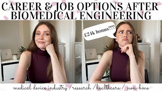 CAREER amp JOB OPTIONS AFTER BIOMEDICAL ENGINEERING DEGREE [upl. by Erroll177]