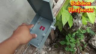 How to install service entrance with NEMA 3R in simple houseBukidnon Electrician [upl. by Laynad]