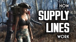 How Supply Lines Work  Fallout 4 Provisioners amp Settlements [upl. by Pass546]