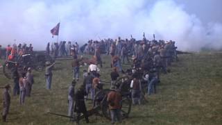 Gettysburg 1993 Confederate artillery barrage [upl. by Lamp]