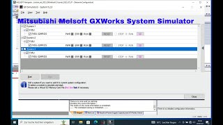 System Simulator in Mitsubishi Melsoft GXWorks3 using the GX simulator 3 [upl. by Nash]