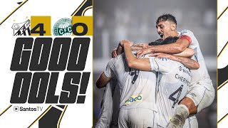 SANTOS 4 X 0 CORITIBA  GOLS  BRASILEIRO B 220724 [upl. by Ubald]