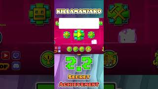 😂 22 SECRET ACHIEVEMENT KILLAMANJARO geometrydash [upl. by Annahahs]