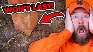 How to Set a Fence Post WITHOUT CONCRETE  Fence Pro Reacts [upl. by Maryjane]