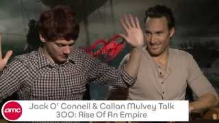 Jack O Connell amp Callan Mulvey Talk 300 RISE OF AN EMPIRE With AMC [upl. by Odnama]