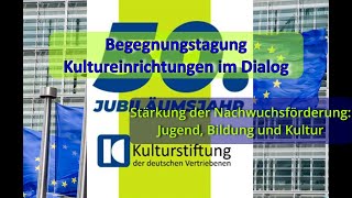 Stärkung der Nachwuchsförderung Jugend Bildung und Kultur [upl. by Cohin]