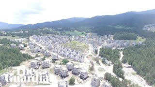 300 Disneystyle castles lie empty in £151m Turkish ghost town  drone video [upl. by Yslehc432]