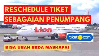 TUTORIAL RESCHEDULE TIKET PESAWAT LANGSUNG DI APLIKASI  UBAH JADWAL BERANGKAT  TIKETCOM [upl. by Lokcin]