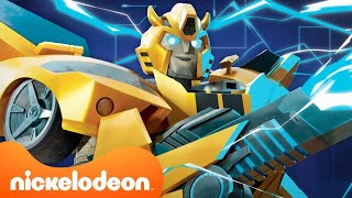 Bumblebee Being Iconic in Transformers Earthspark for 28 Minutes Straight  Nicktoons [upl. by Zacherie685]