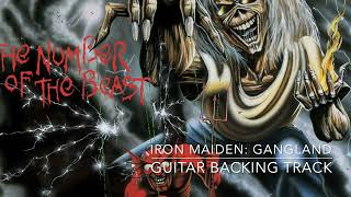 Iron Maiden Gangland  Guitar Backing Track W Original Vocals [upl. by Artenehs]