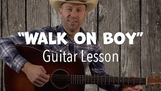 quotWalk On Boyquot in the Style of Doc Watson  Guitar Lesson with TAB [upl. by Jarid]