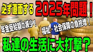 2025年問題！年金受給額の減少！福祉・社会保障の負担増！ [upl. by Tahp642]